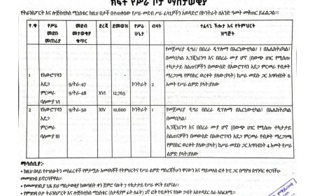 Job Vacancy Announcement